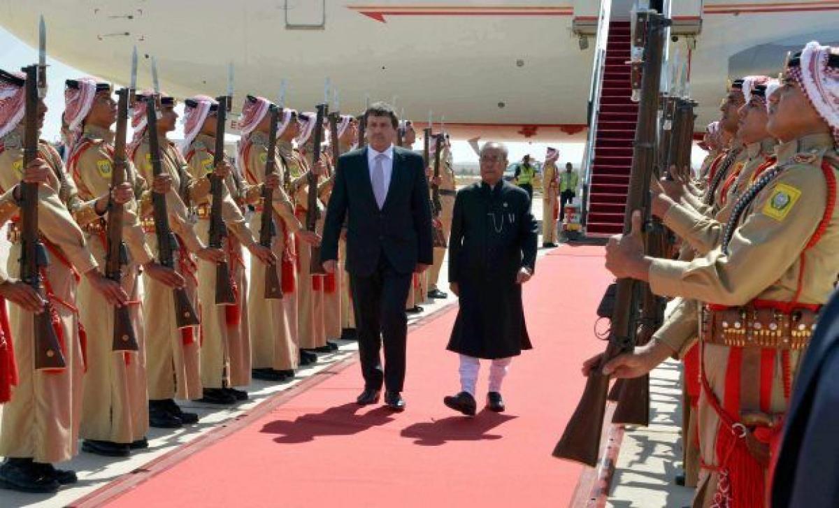 President Pranab Mukherjees visit to turbulent West Asia begins